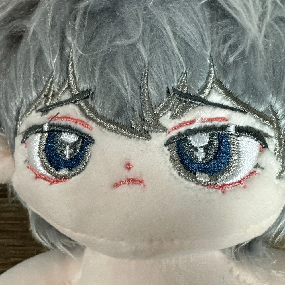 Love and Deepspace Xavier 20cm Cotton Doll Plush Gray Hair Blue Eyes w/ Outfit